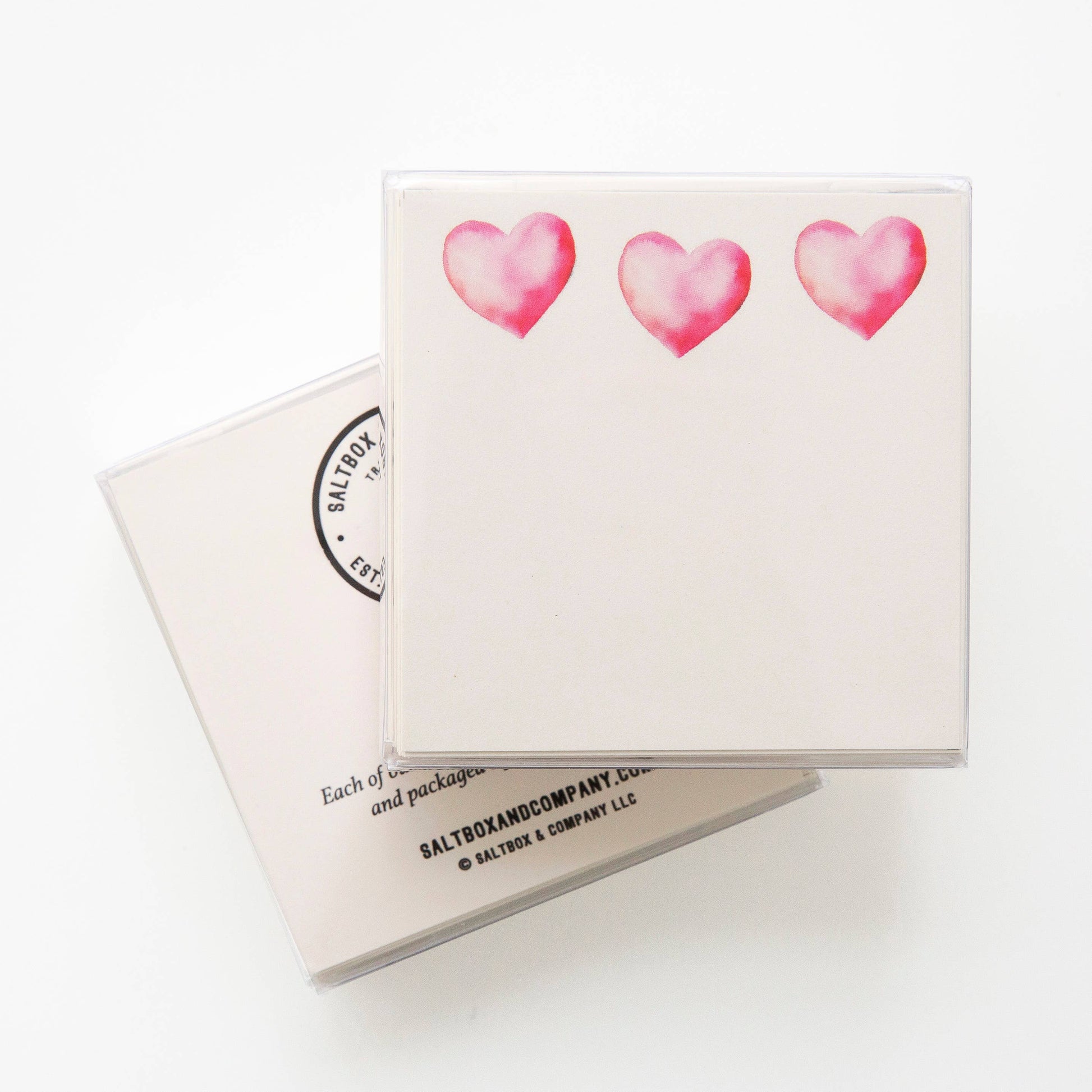 Pink Hearts Mini Notes | Set of 50