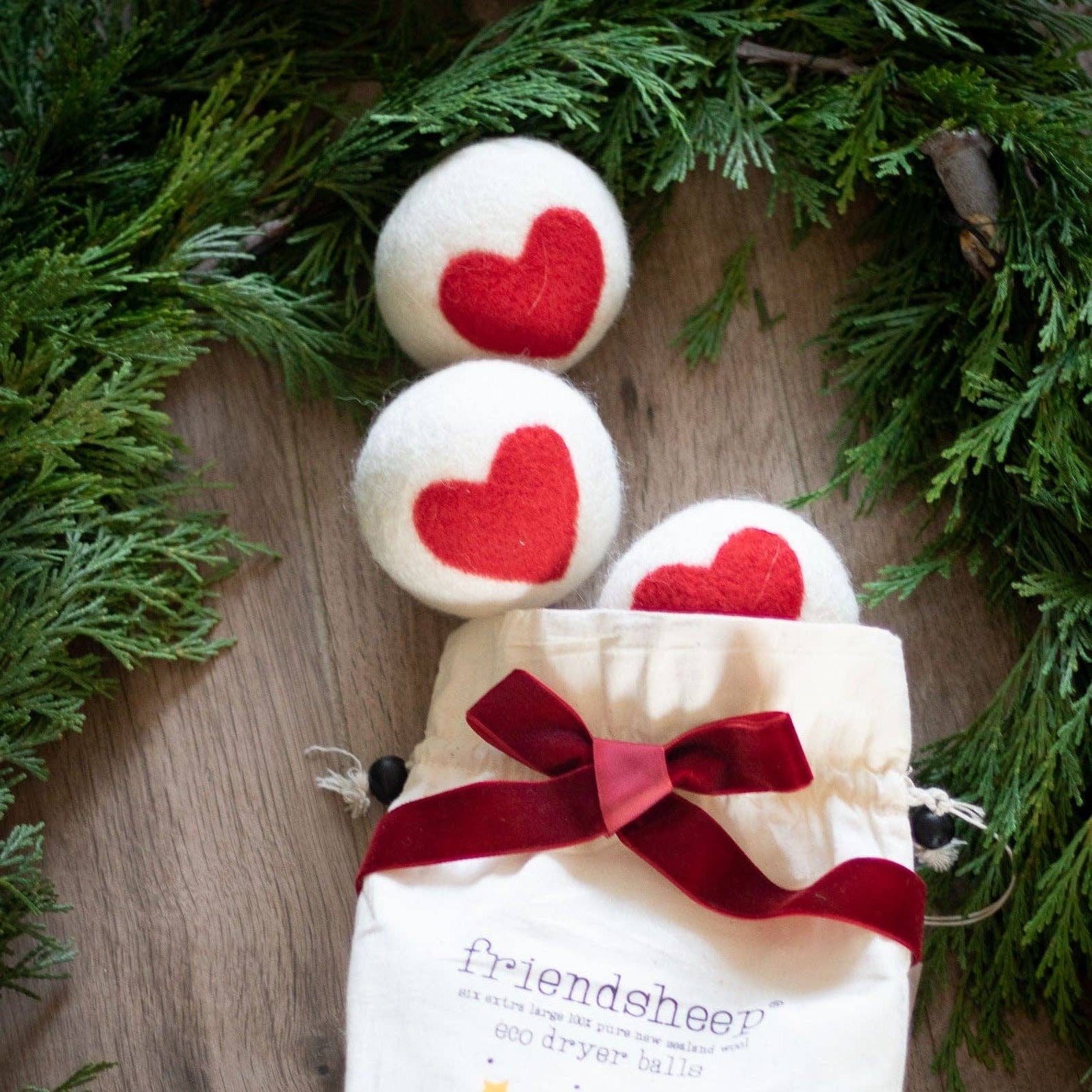 Heart Trio Eco Wool Dryer Balls