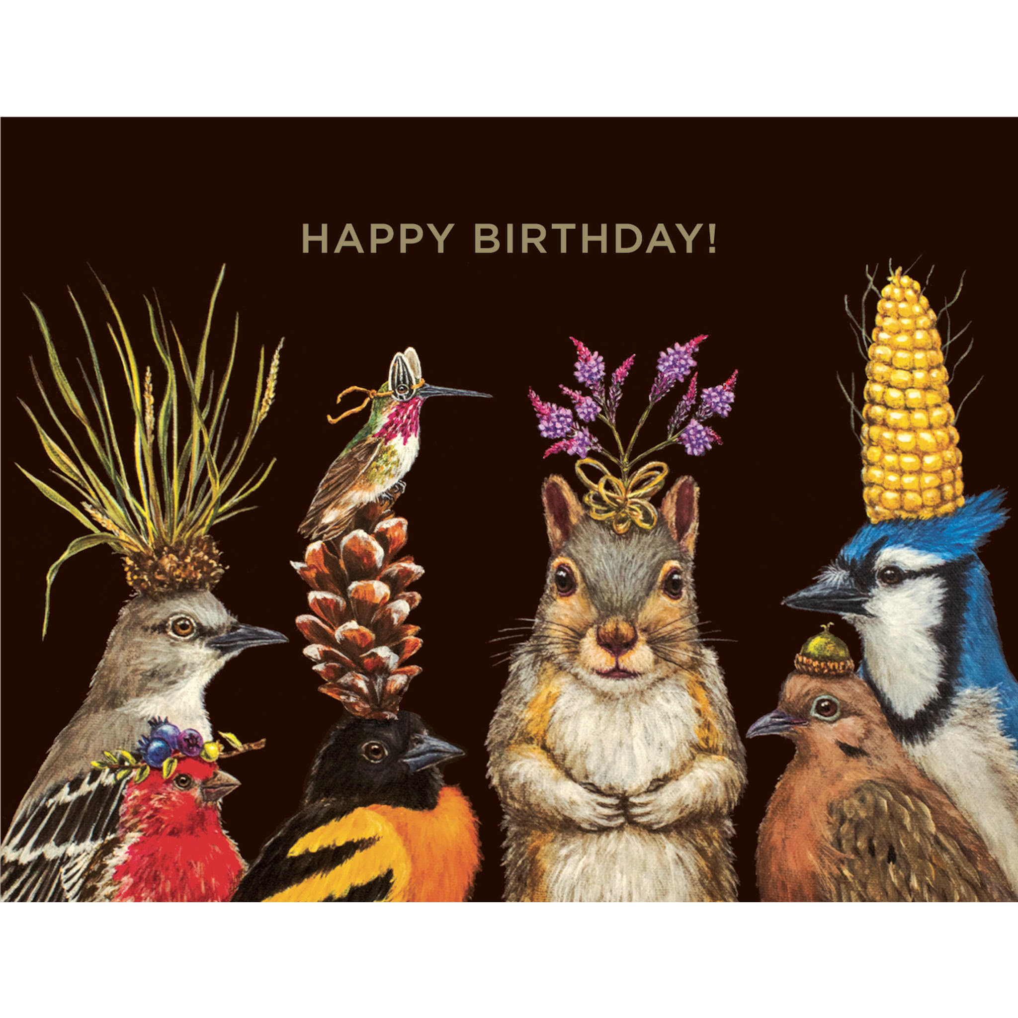 Birthday Squirrel and Friends Card
