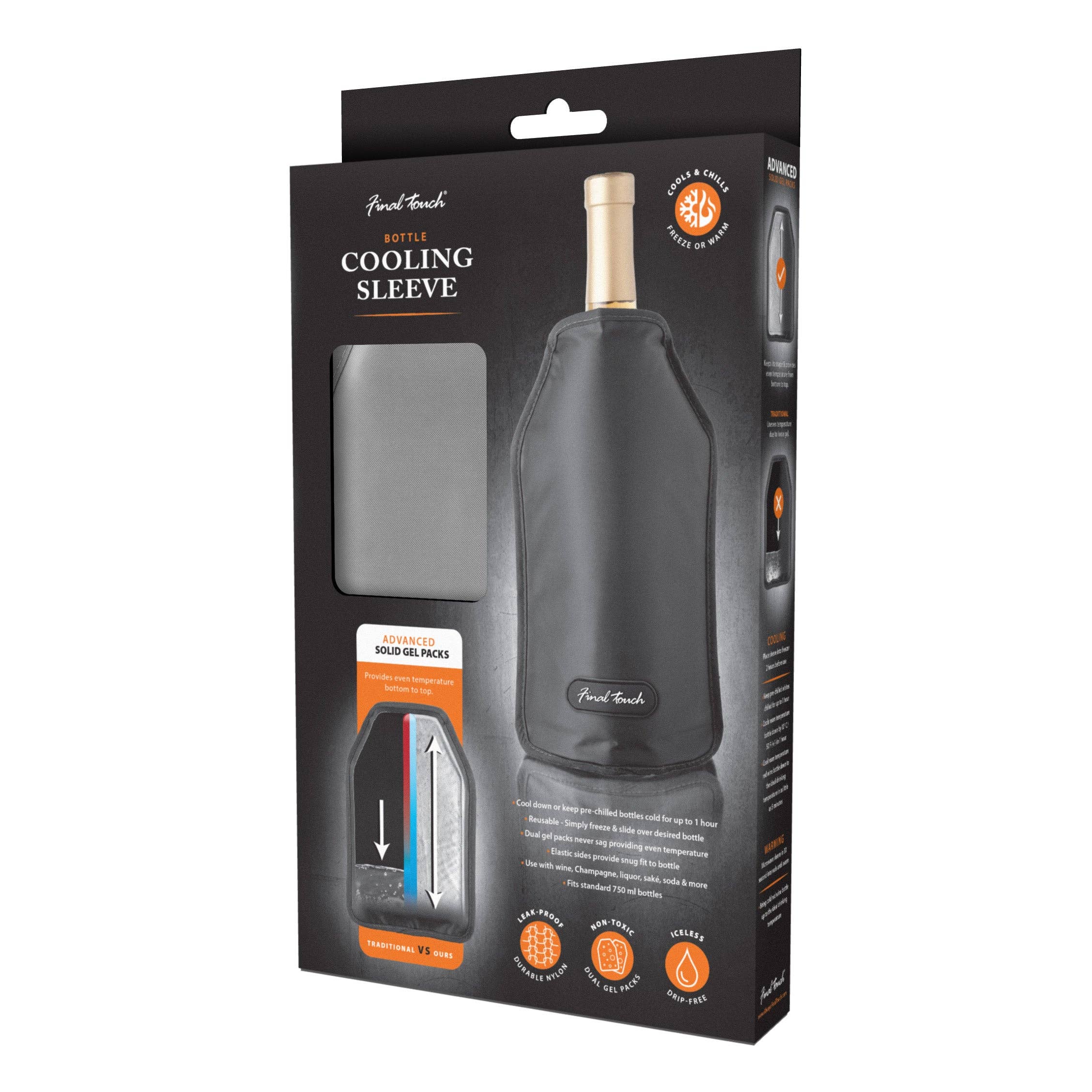 Final Touch Wine Bottle Cooler Sleeve
