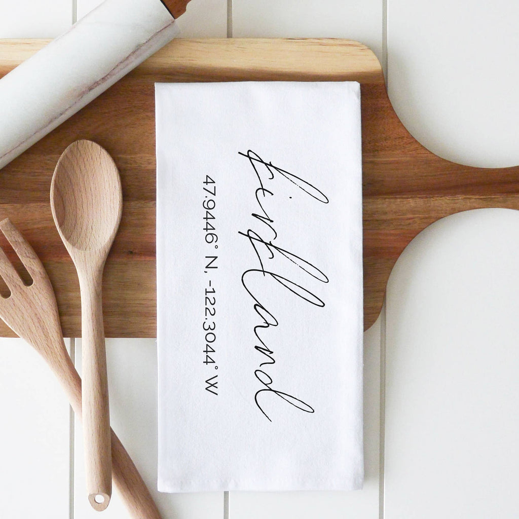 The Berkshires Tea Towel: Natural