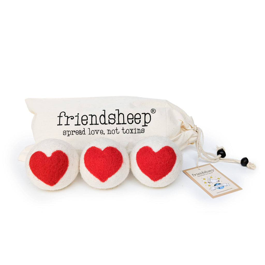Heart Trio Eco Wool Dryer Balls