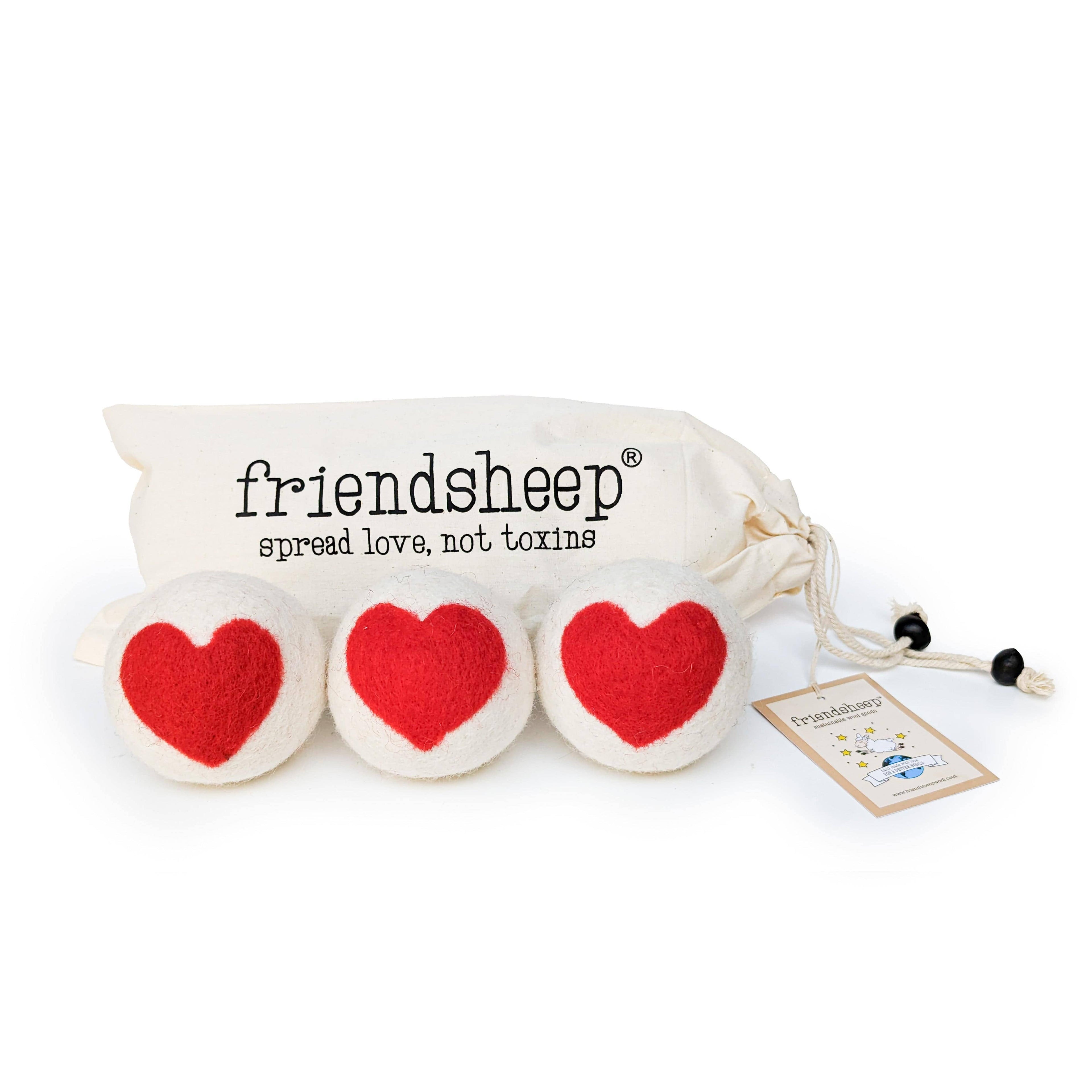 Heart Trio Eco Wool Dryer Balls