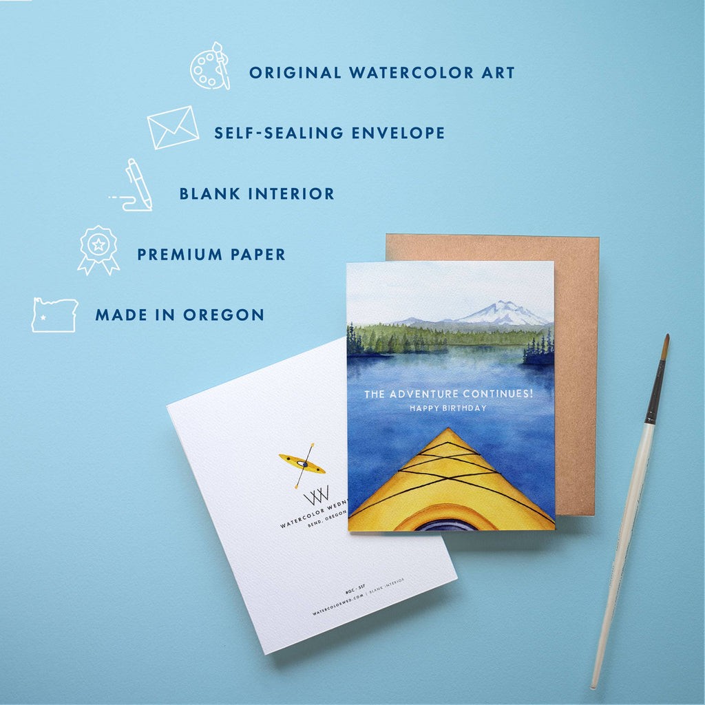 Kayak Birthday Card