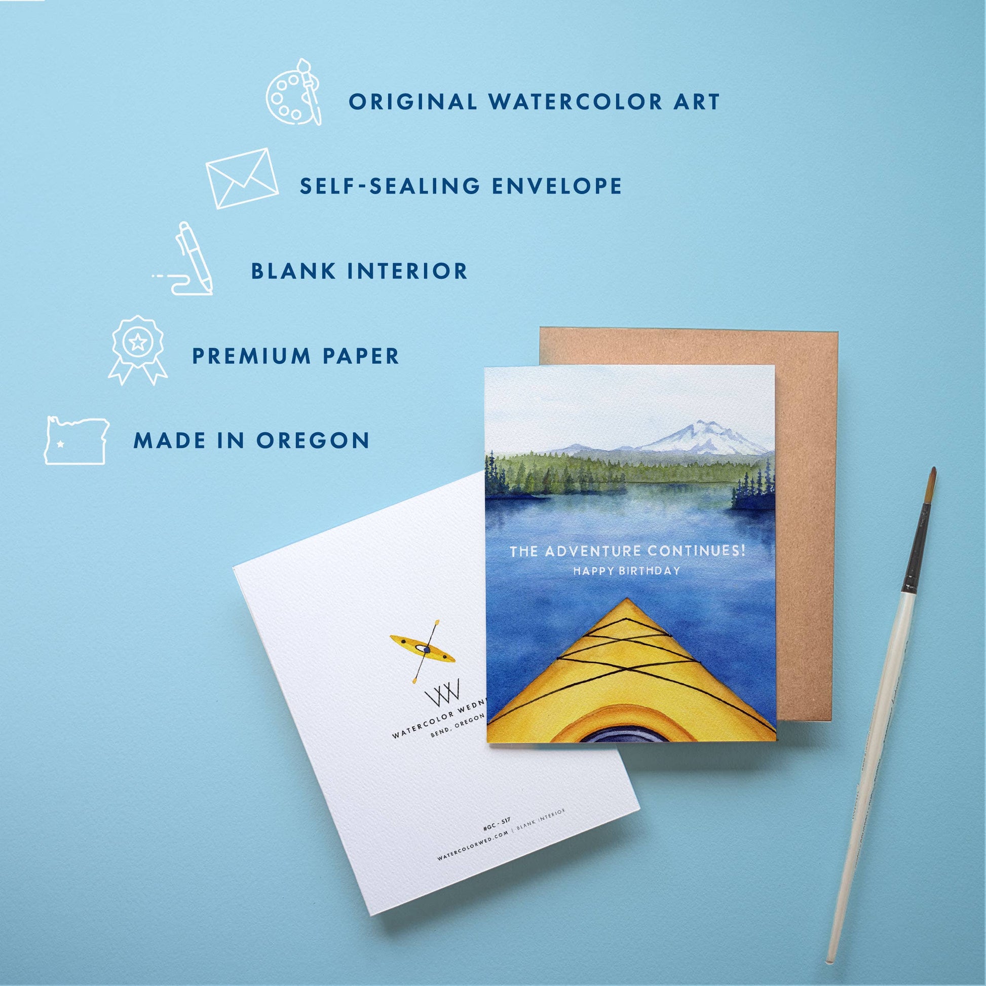 Kayak Birthday Card