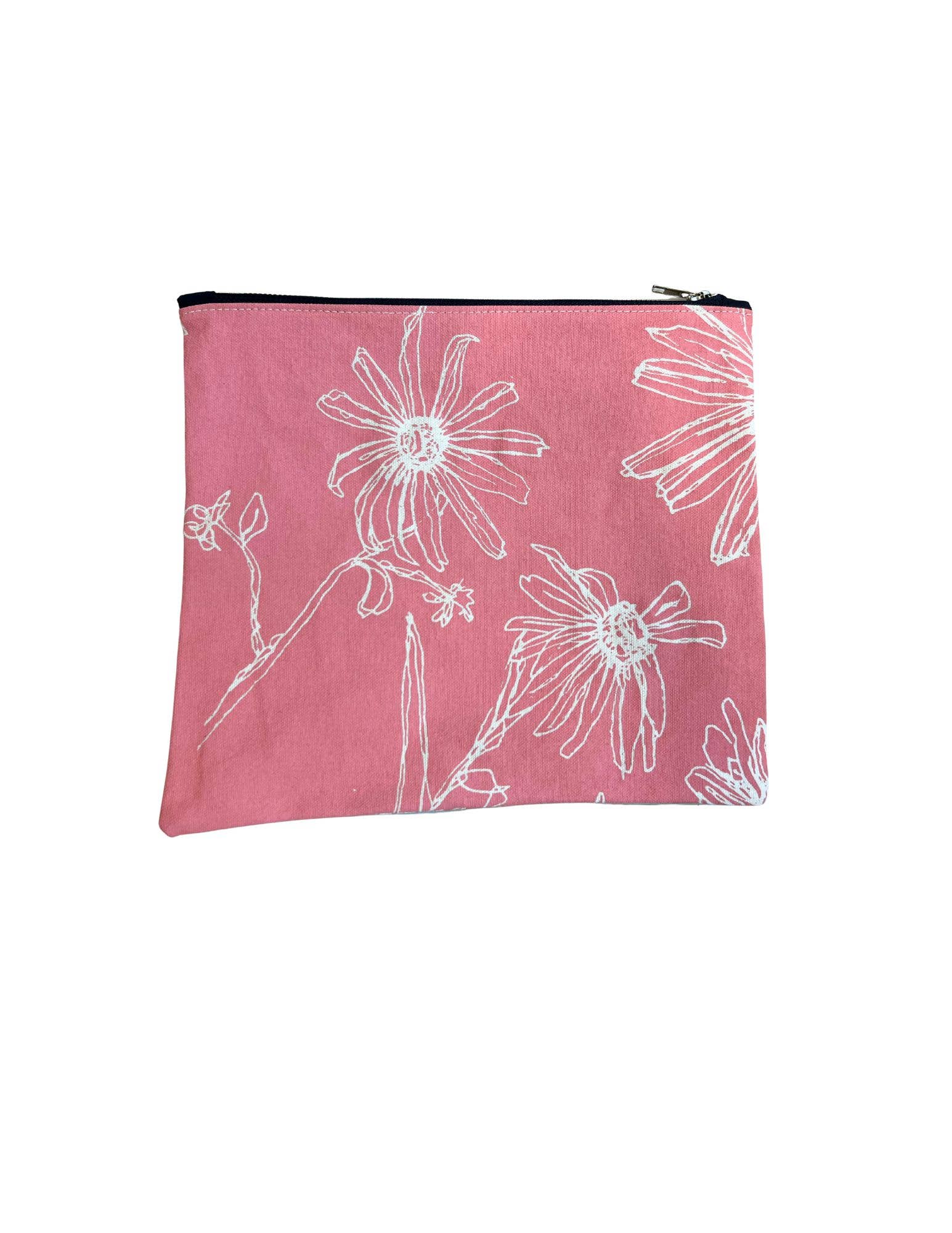 Driftwood Zippered Pouch -  Pink