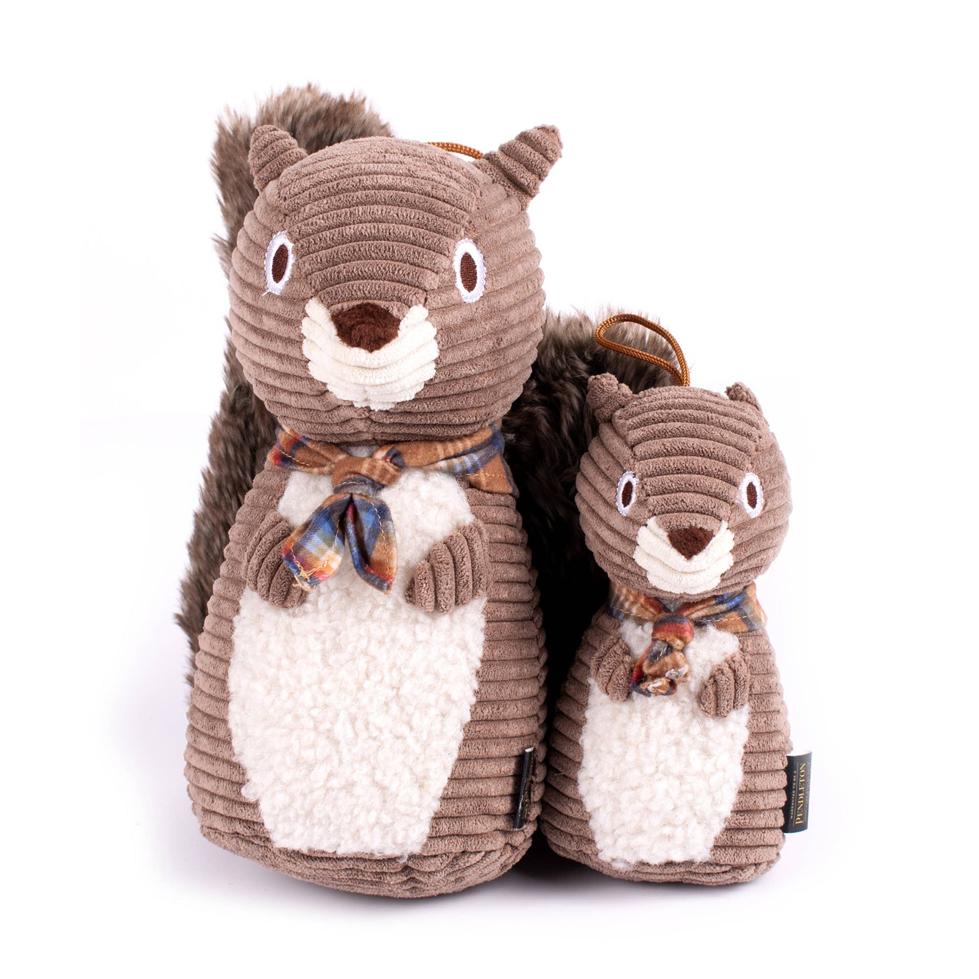 Pendleton Plush Squirrel Dog Toy — Small