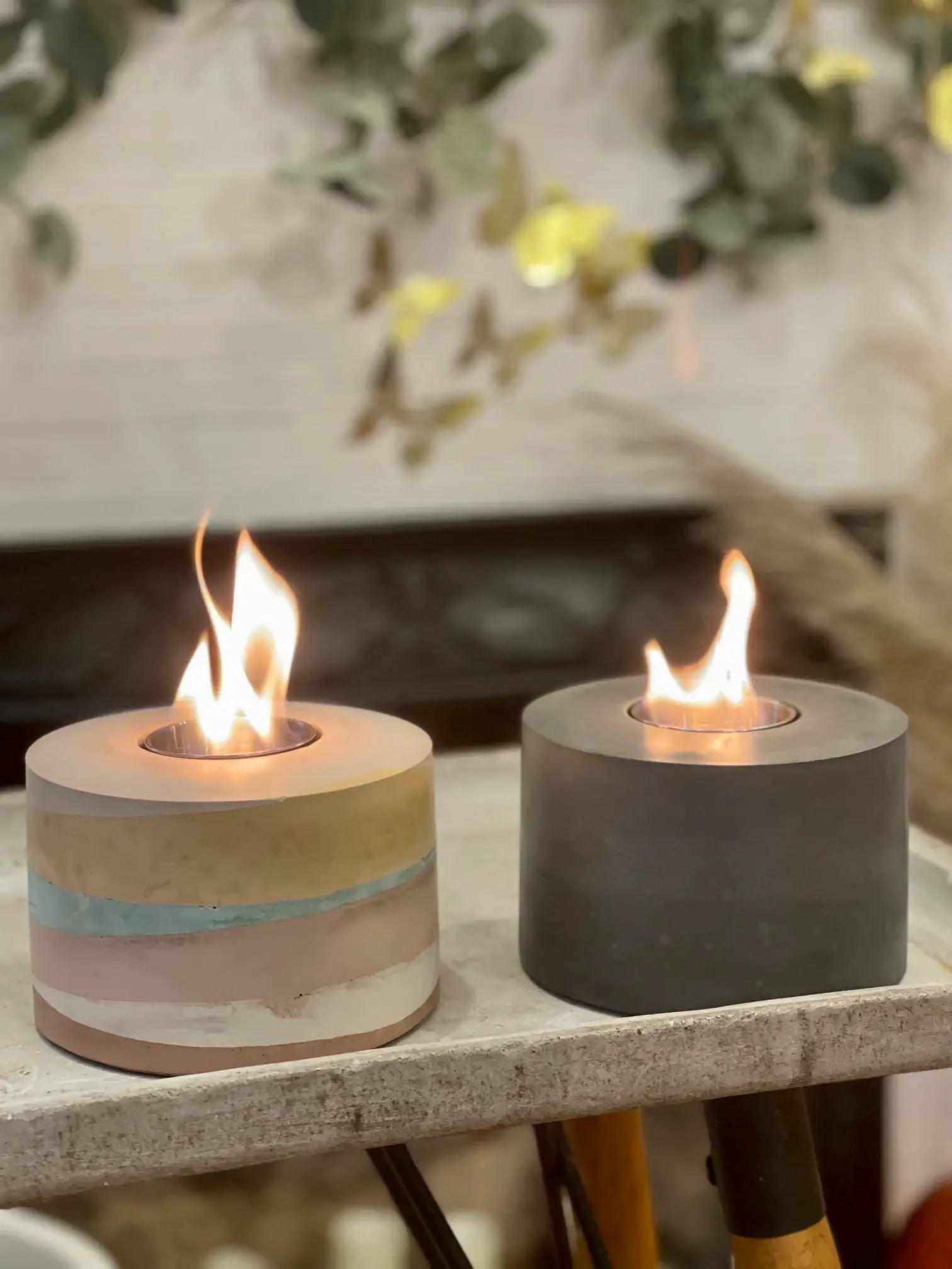 Concrete Table Top Fire Bowl