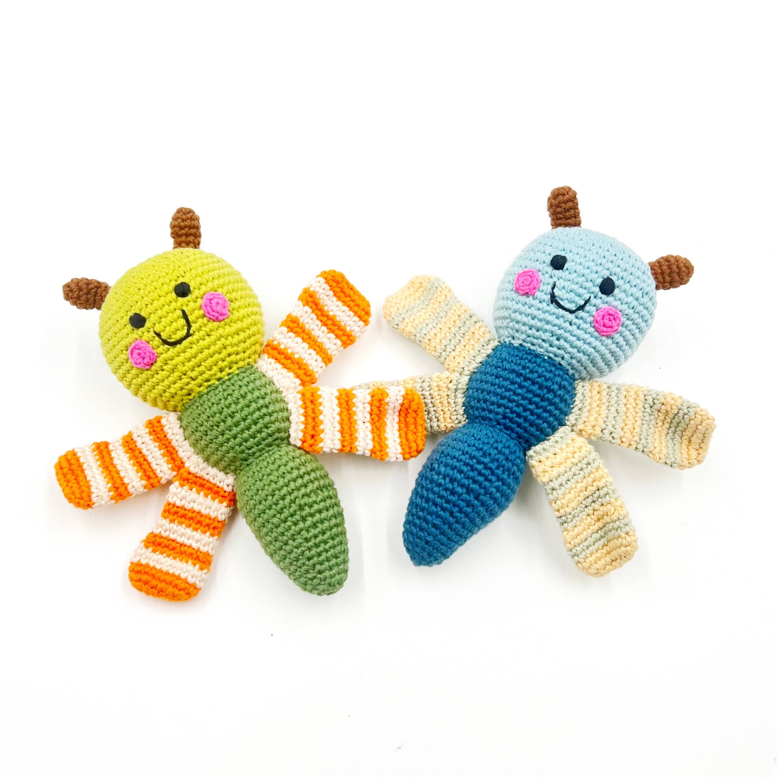 Winged Dragonfly Rattle - Garden-Themed Toy: Blue