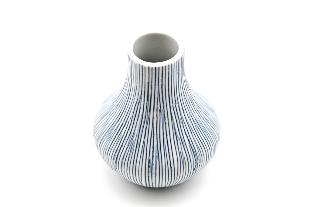 Eva Mini Bud Vase — Handcrafted Porcelain, Blue