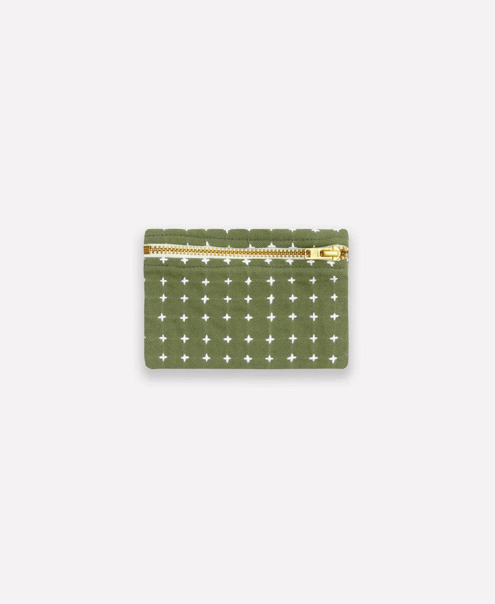 Pine Cross-Stitch Coin Purse