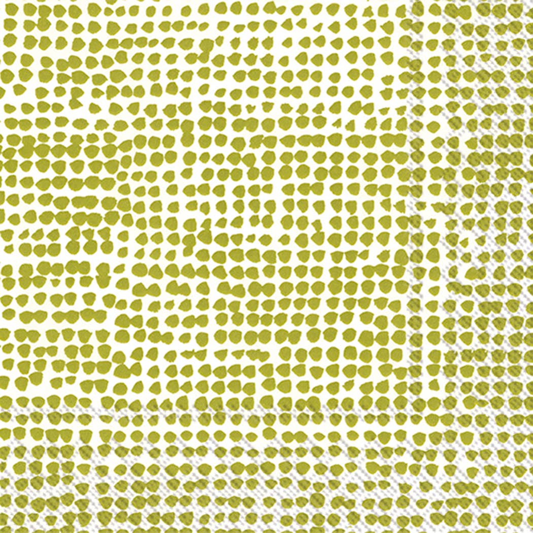 Marimekko Orkanen white green- Paper Cocktail Napkins