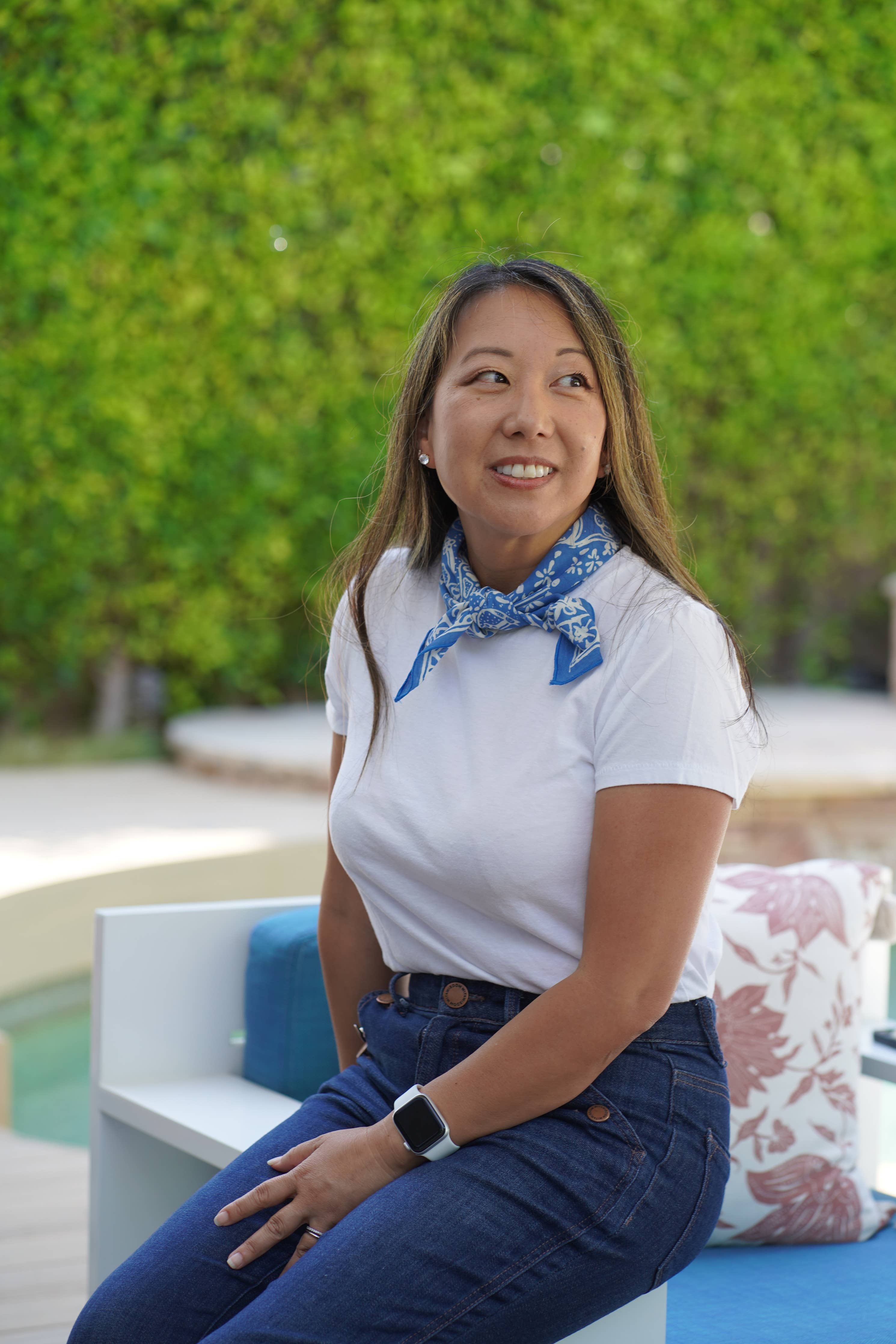 Batik Bandana - Tidal Flow, Blue