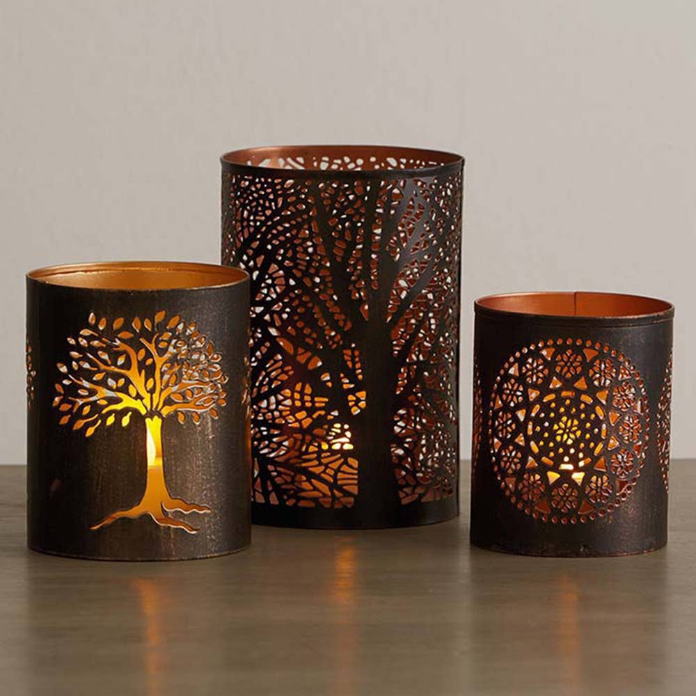 Medium River Birch Lantern