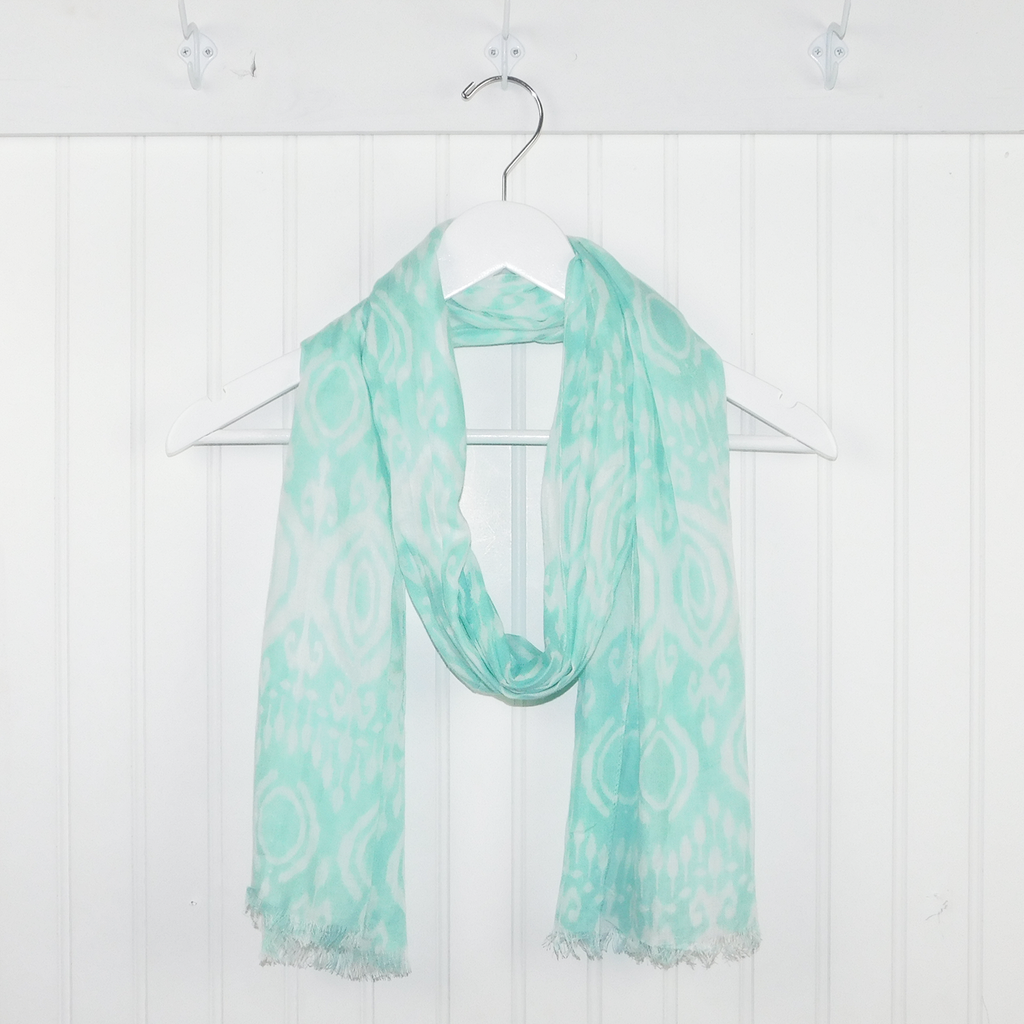 Pure Viscose Makahla Spring Feathered Edge Scarf for Women: Light Pink