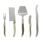 Laguiole Cheese Knife, Fork & Slicer Set, 5 Piece