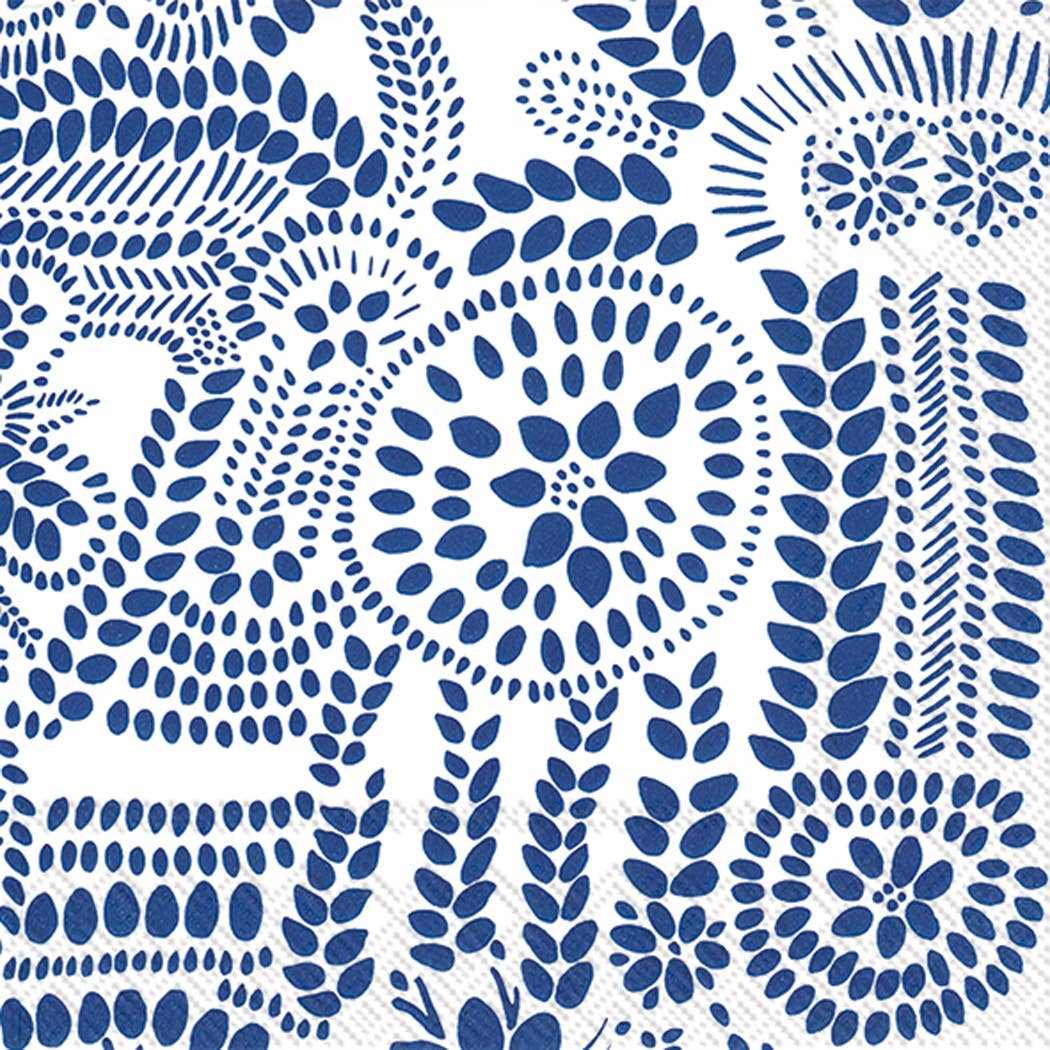 Marimekko BlueWhitePaper Napkins 20 Count Marimekko Nasia WhiteBlue