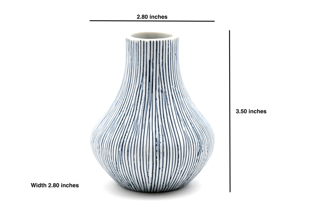 Eva Mini Bud Vase — Handcrafted Porcelain, Blue