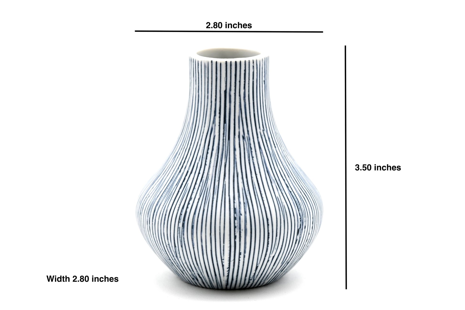 Eva Mini Bud Vase — Handcrafted Porcelain, Blue