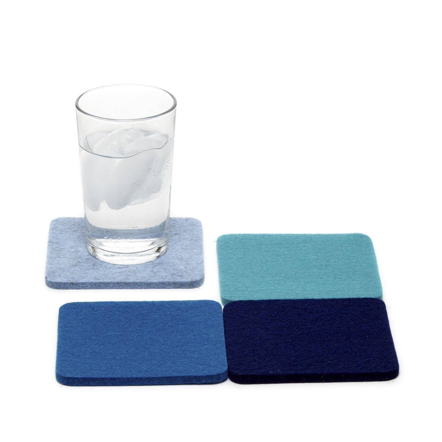 Bierfilzl Merino Wool Square Coaster Ocean: Ocean