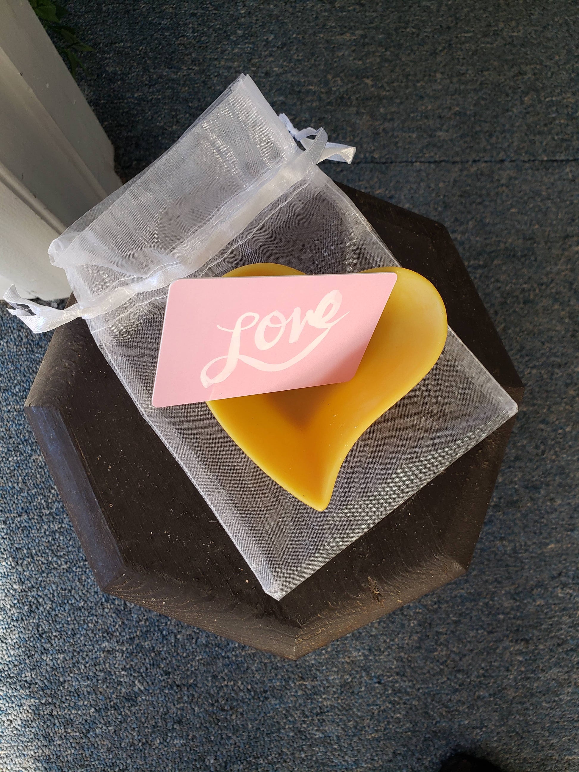 Heart Shaped Beeswax Dish