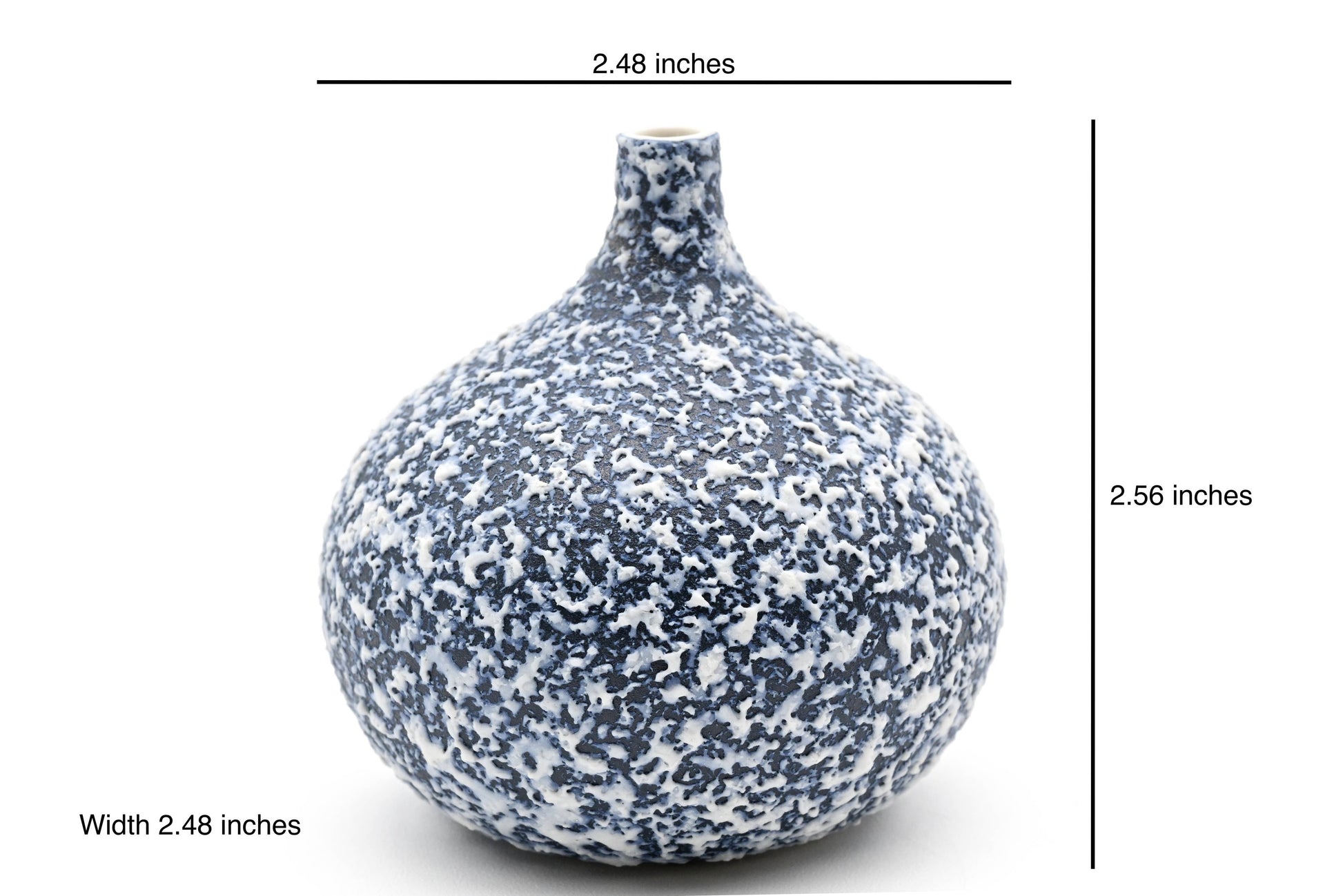 Congo Tiny Bud Vase — Handcrafted Porcelain, Blue