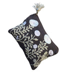 Garden Embroidered Durable Cotton Coin Purse for Women