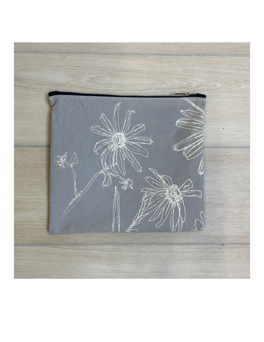 Driftwood Grey Zippered Pouch