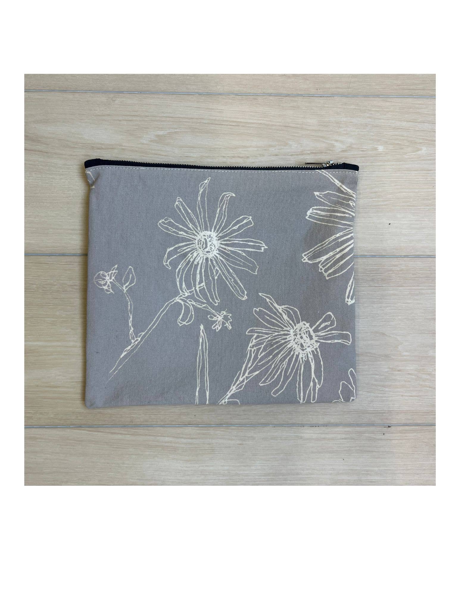 Driftwood Grey Zippered Pouch
