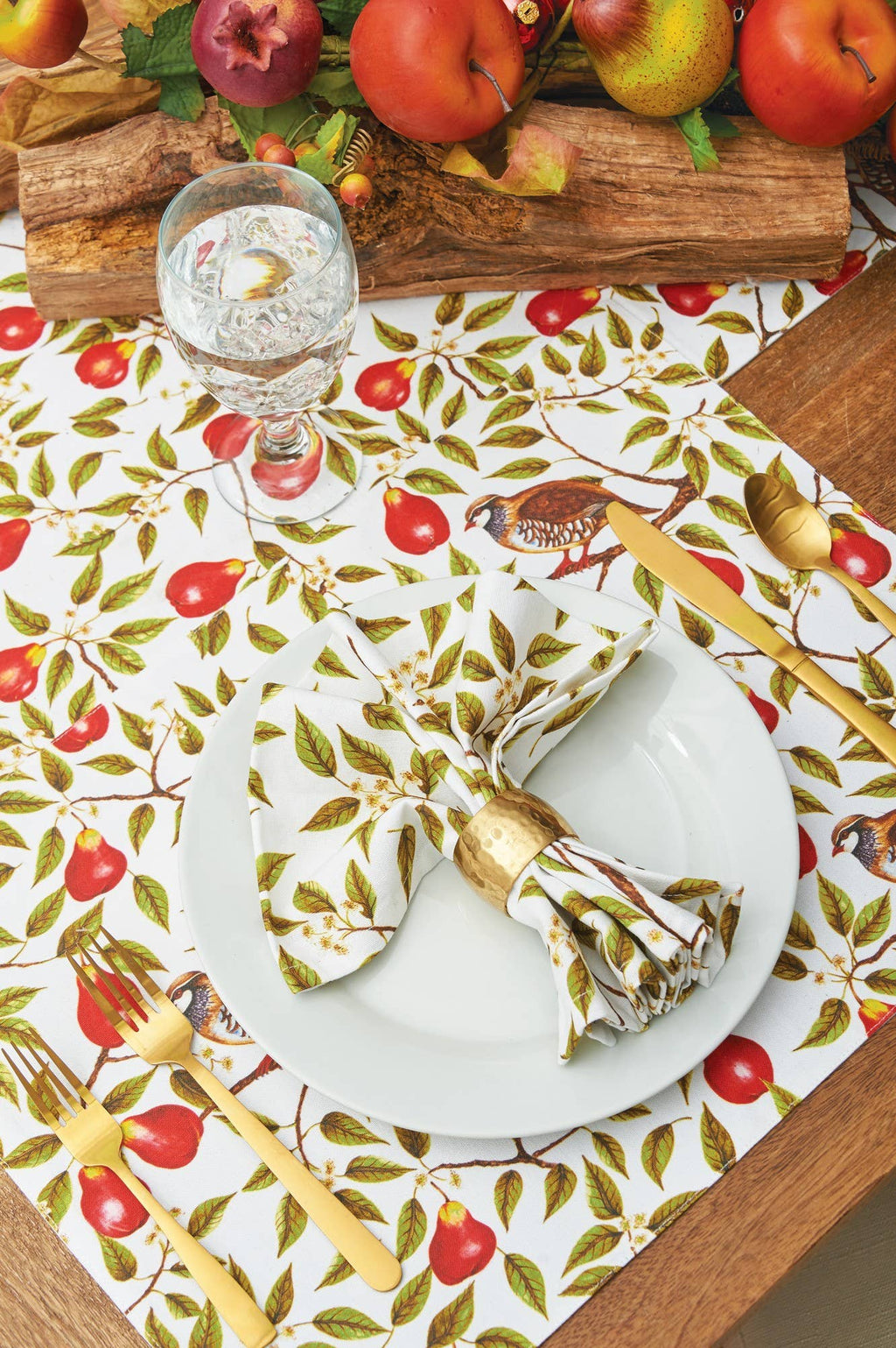 Christmas Partridge In A Pear Tree Kitchen Towel