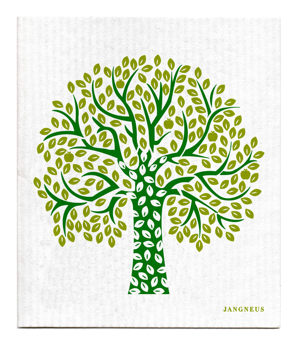 Tree Swedish Dishcloth - Green| 6.75 x 8 inch