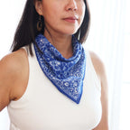 Batik Bandana - Blue White