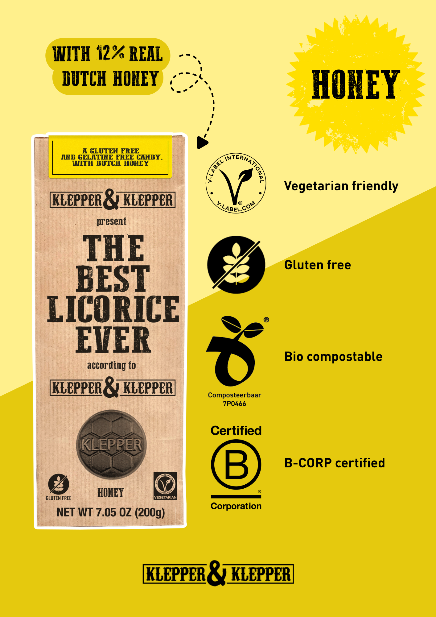Honey Licorice — Soft Vegetarian Premium | Klepper & Klepper
