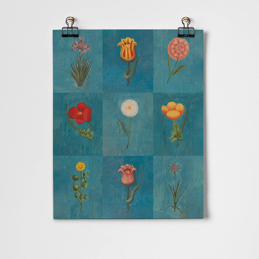 Blue Festival of Flowers Fine Art Print