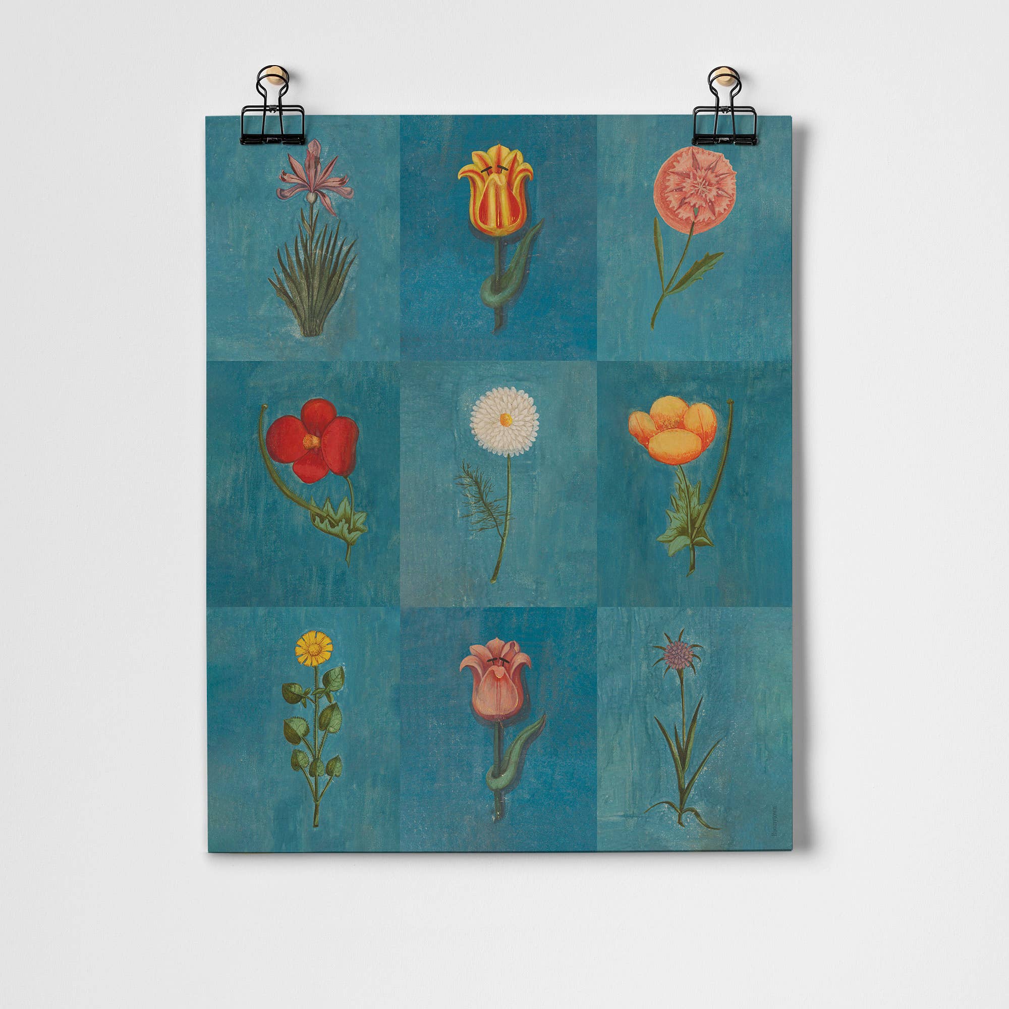 Blue Festival of Flowers Fine Art Print
