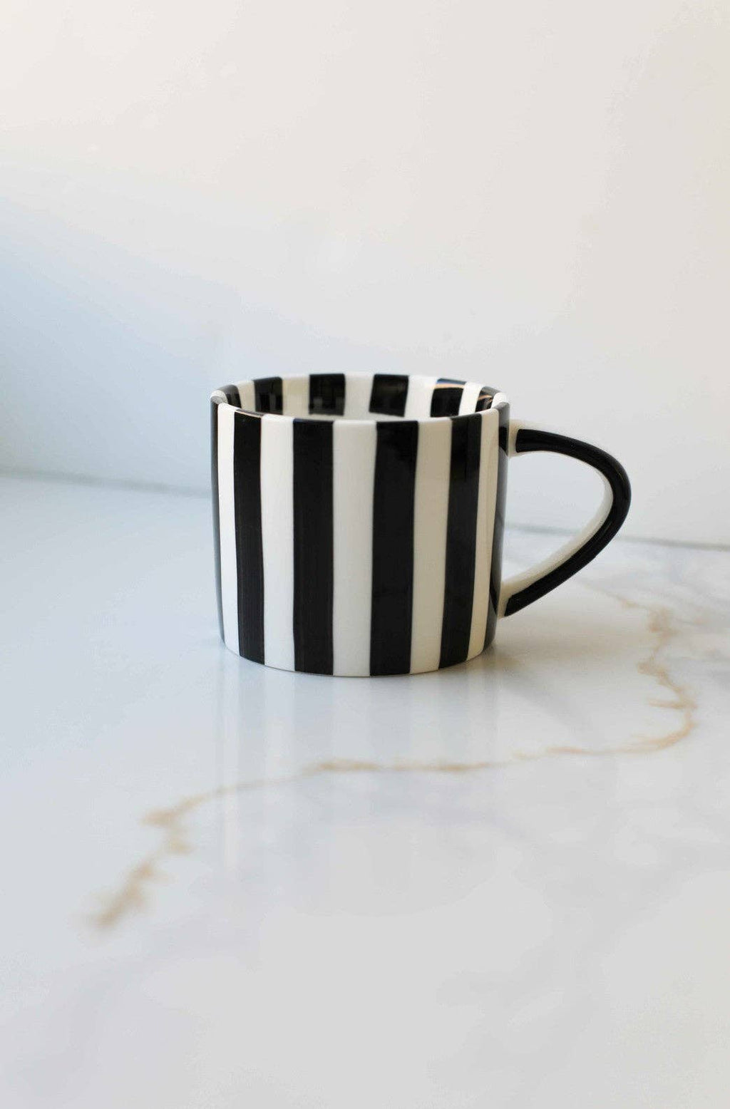 Green Simple Striped Mug