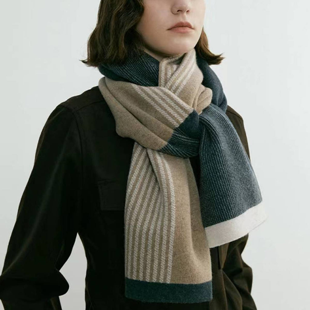 Blue Unisex Elegant Winter Couples Wrap: Blue (OS)