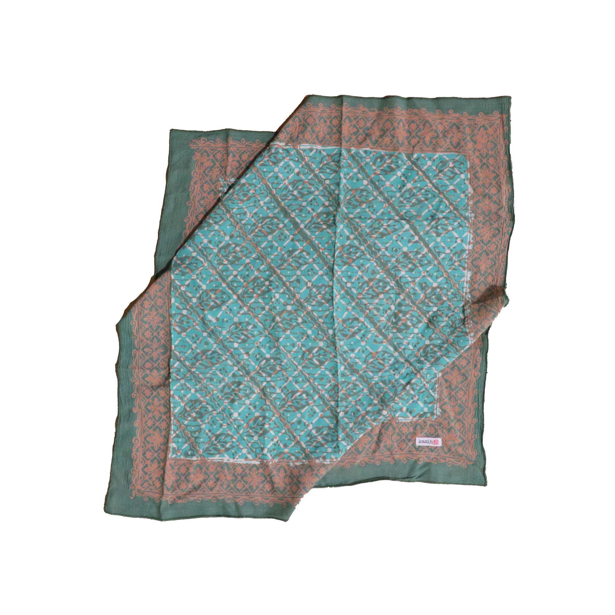 Batik Bandana-Leaf Grid