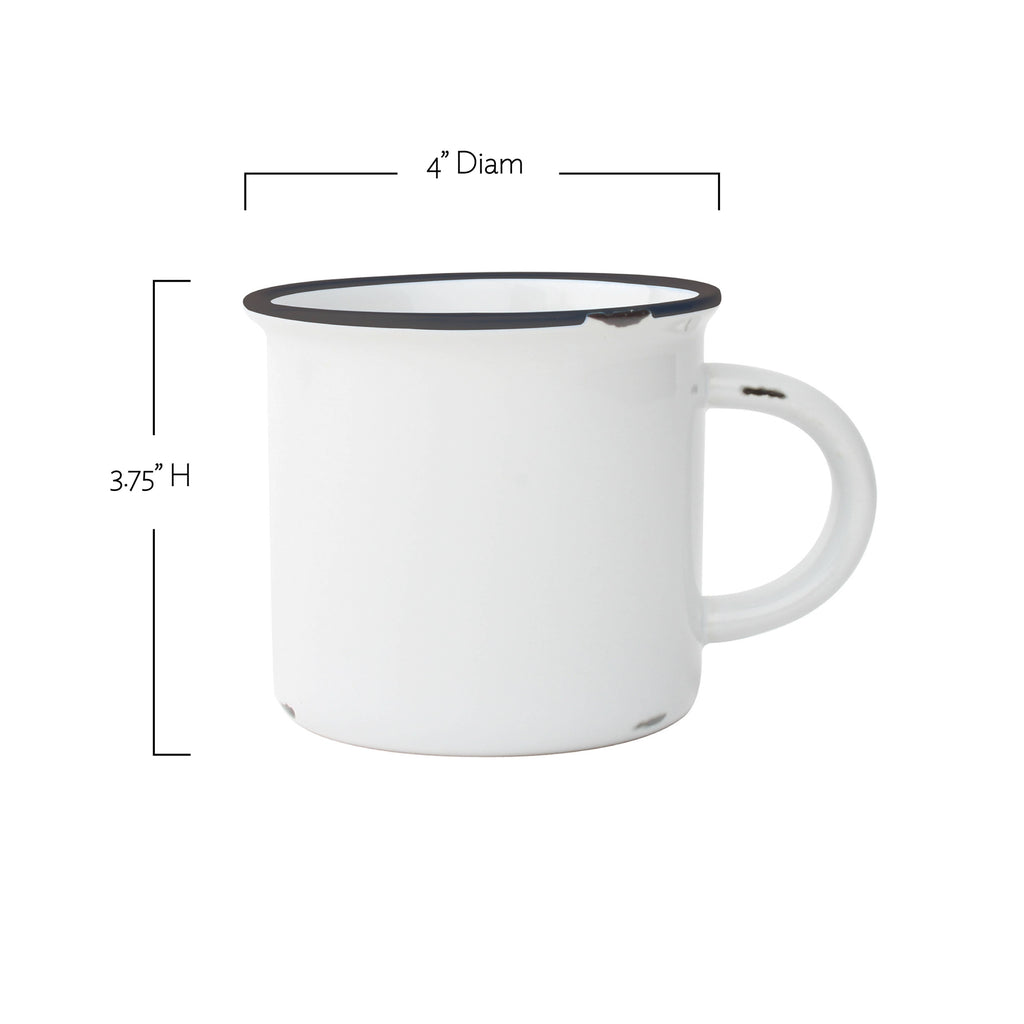 Tinware Mug - Yellow