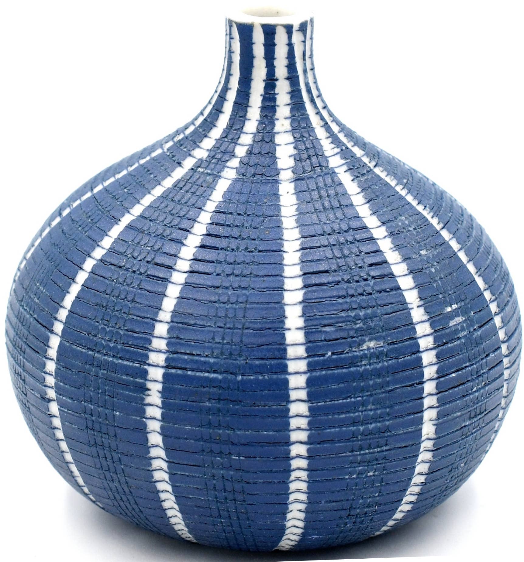 Blue Congo Tiny S- W22 Handcrafted Porcelain Bud Vase