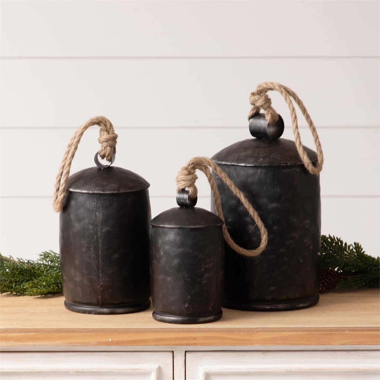 Medium Black Hammered Bell