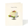 Cream Birthday Cake - Birthday Greeting Cards