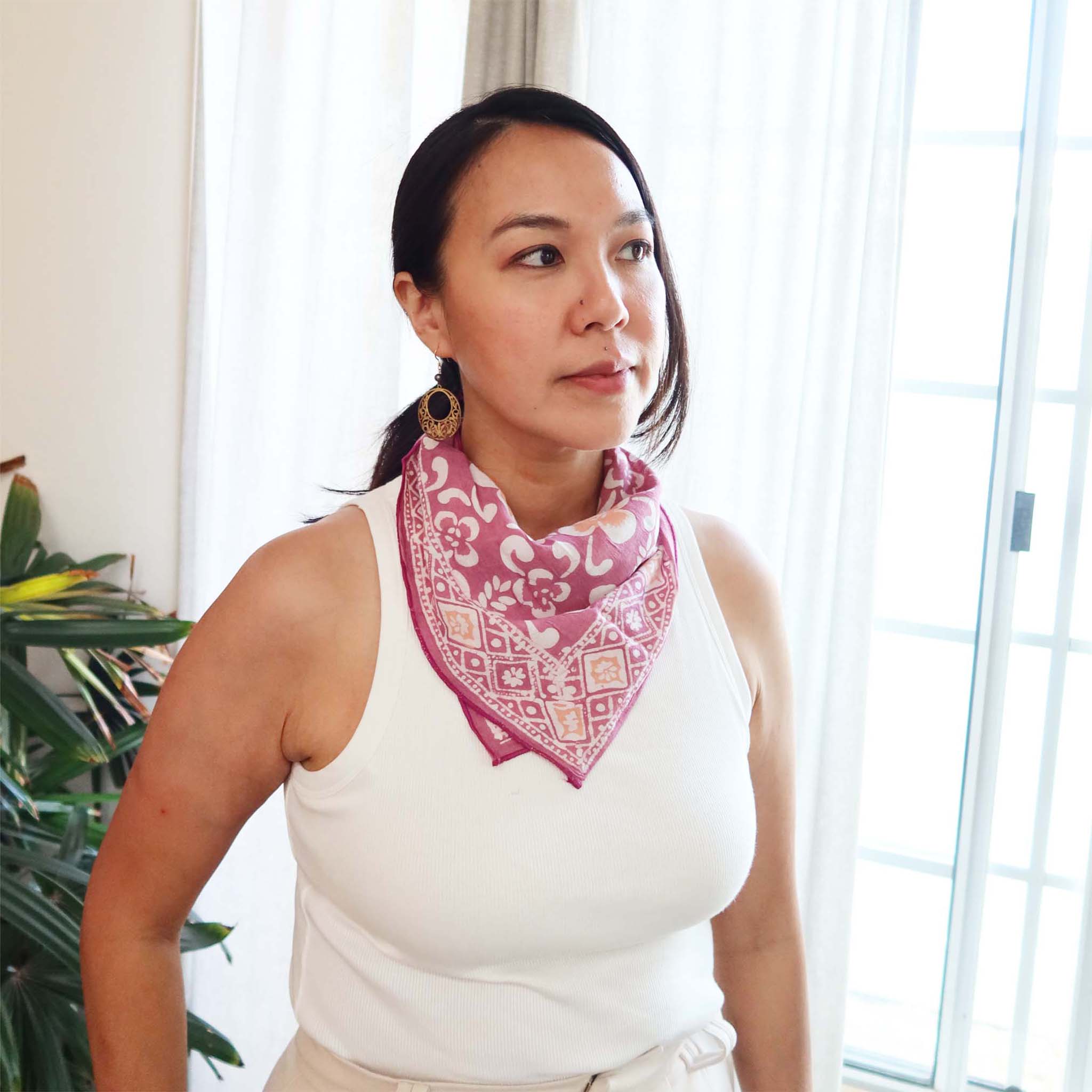 Batik Bandana - Plumeria
