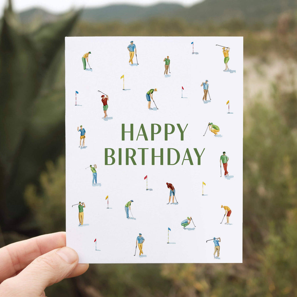 Golfing Birthday Card
