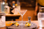 Crystal Martini Glasses with Ovals Design