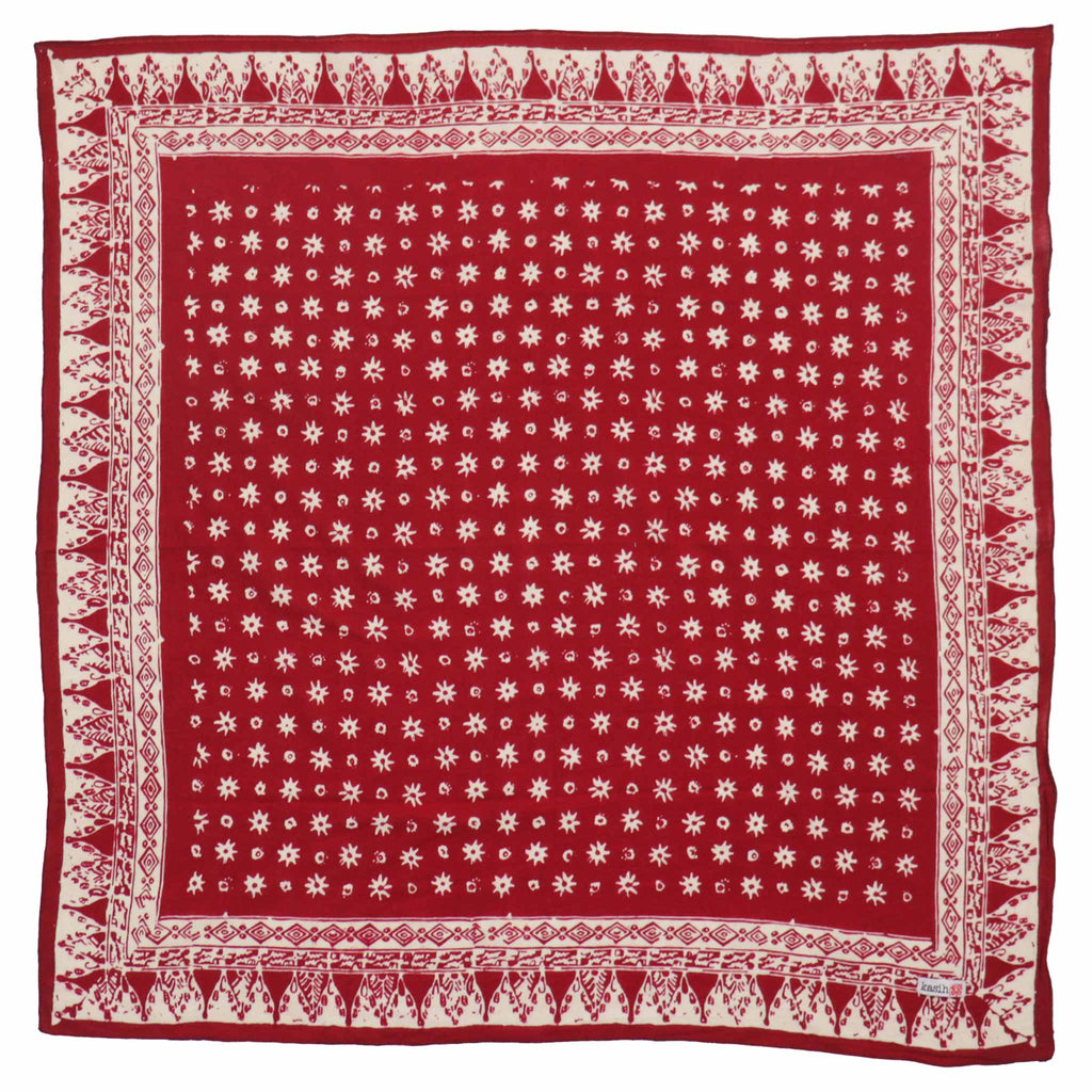 Batik Bandana - Celebrations, Red