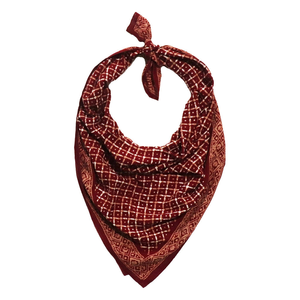 7:52 PMBatik Bandana – Crimson Cross | Red