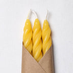 Pure Beeswax Spiral-Set of 3