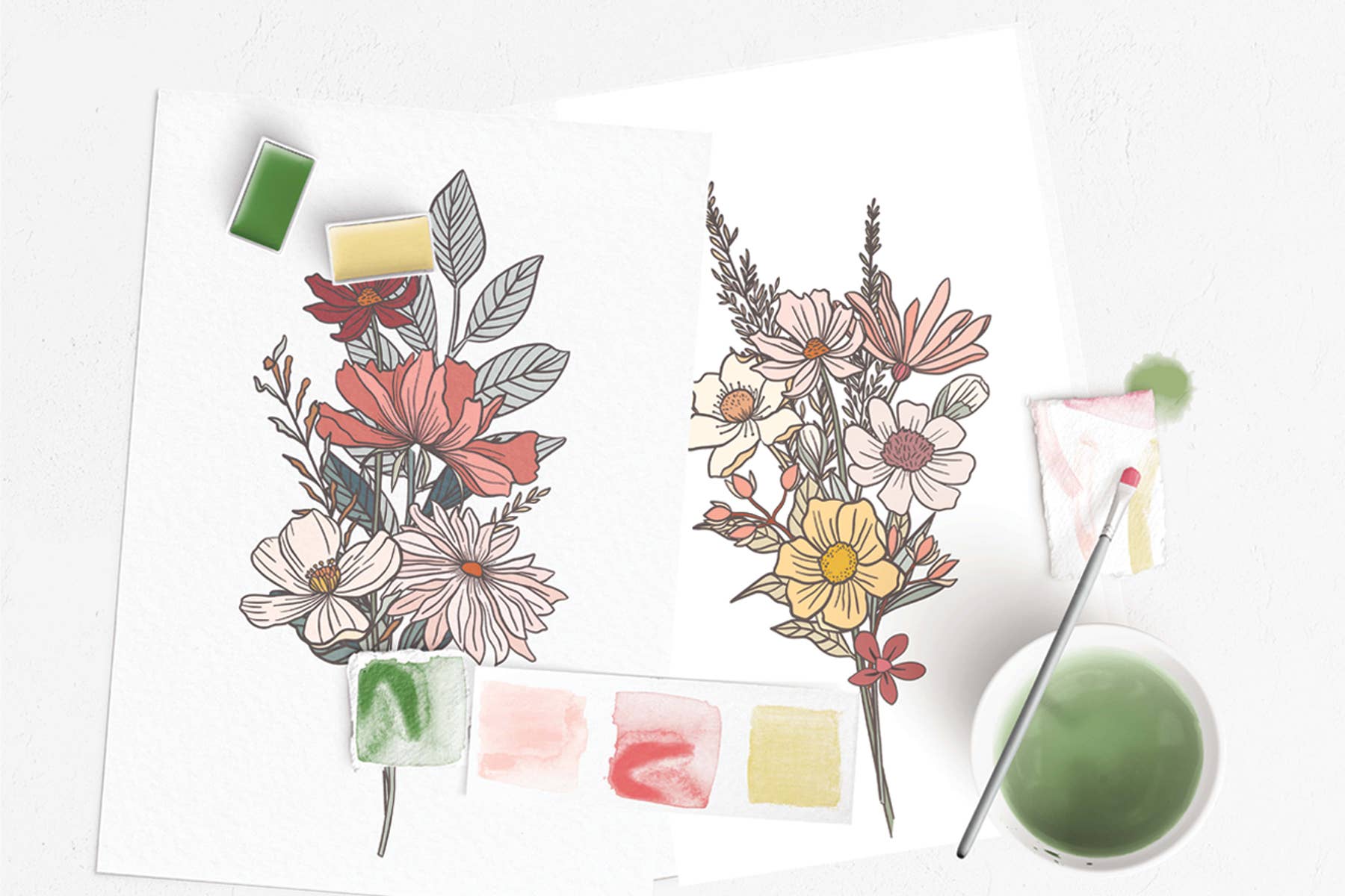 Wildflower Meadow – Watercolor Painting Kit