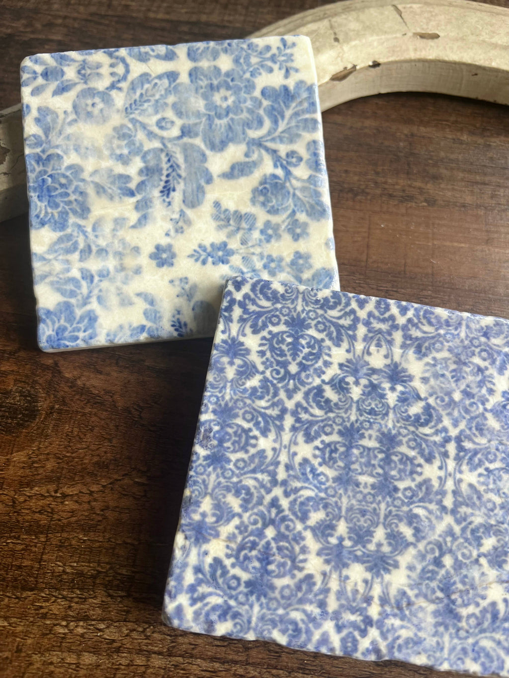 Aged Blues Stone Coaster | Single
